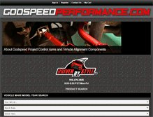 Tablet Screenshot of godspeedperformance.com